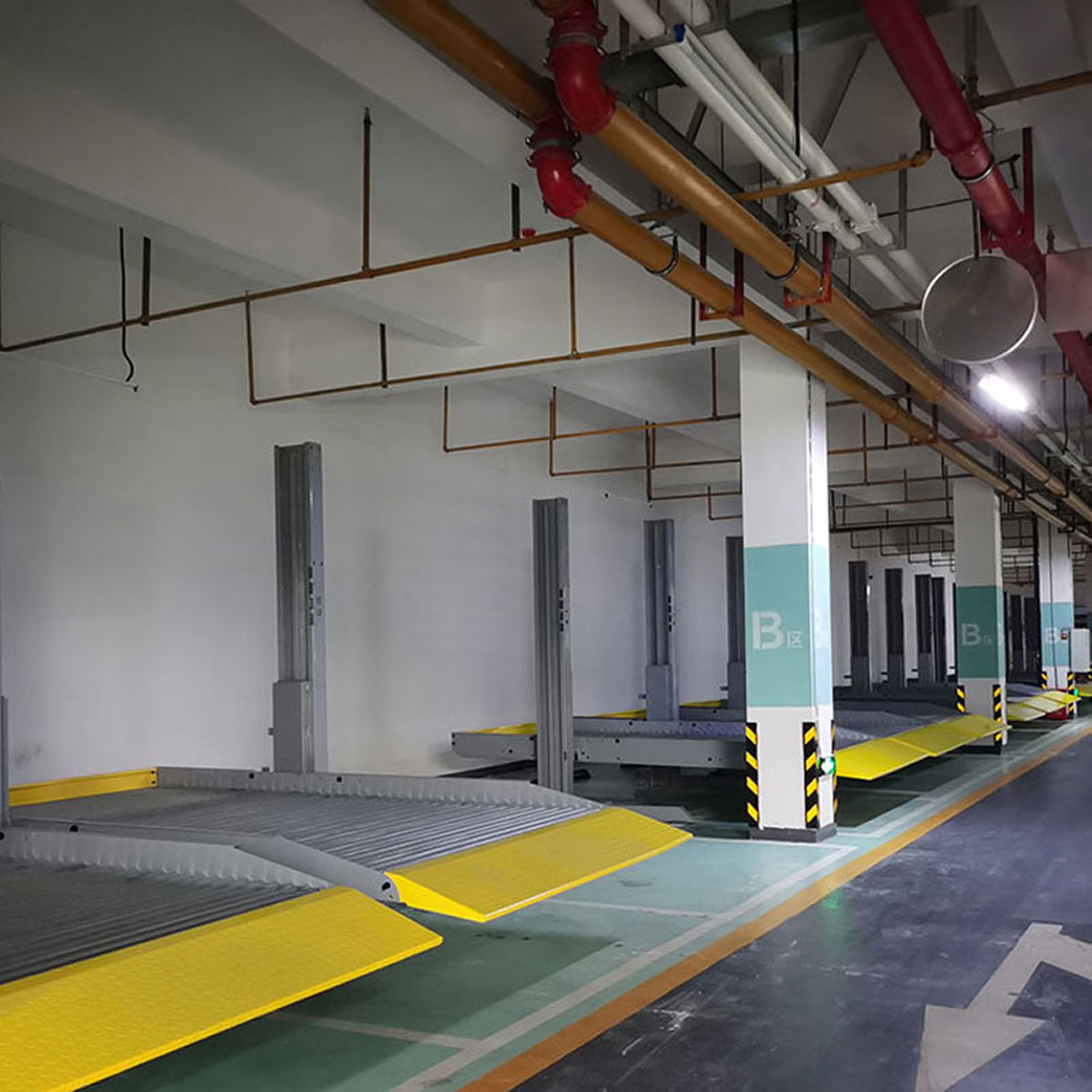 石渠橫移式停車庫過驗收