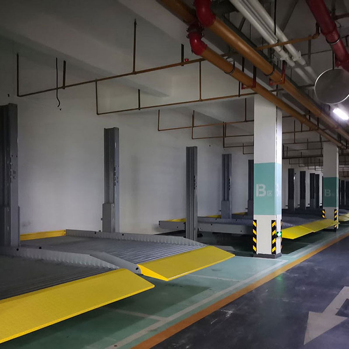 祥云雙層機械式停車位過驗收