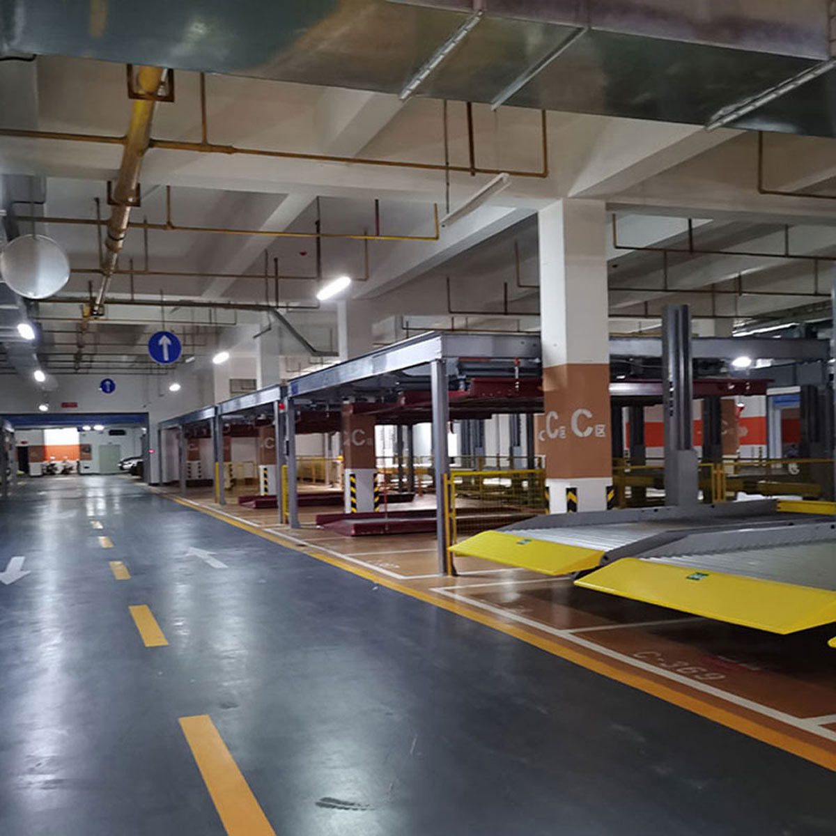 石渠俯仰式停車庫改造